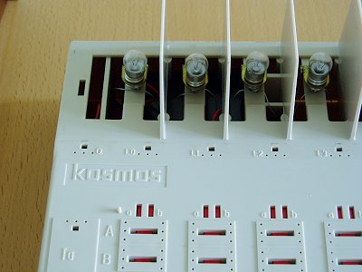 Die Lampenverdrahtung von innen